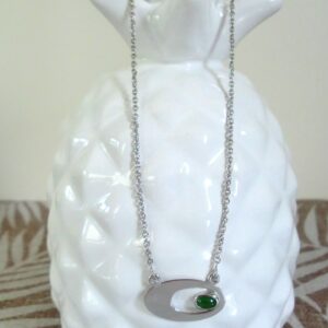 Collier Or et Grenat vert