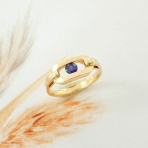Bague Or et Saphir