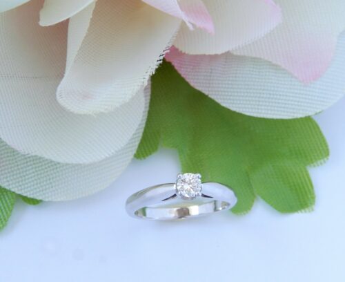 Bague Or blanc et diamant