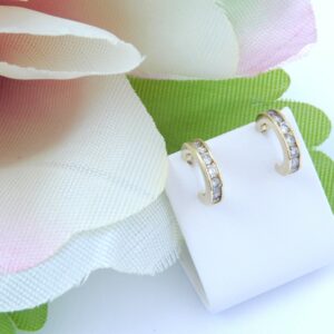 Boucles d'oreilles or et diamants